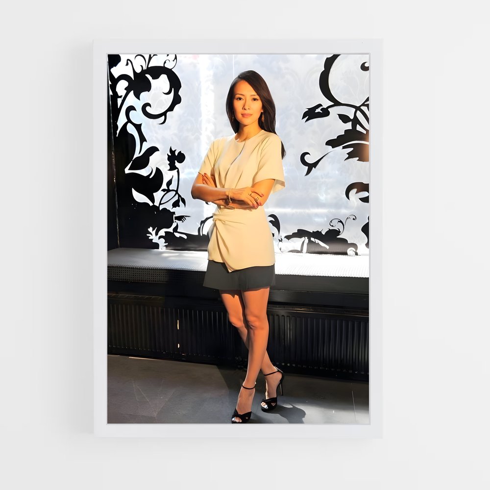 Poster Zhang Ziyi robe beige mystérieuse – affiche Kung Fu (vue 3)
